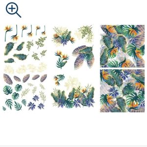 Dixie Belle Paint Belles Whistles Tropical Leaves Transfer Furniture Refinish